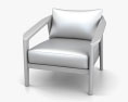 Restoration Hardware Malta Teak Lounge chair Modello 3D