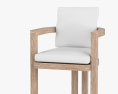 Restoration Hardware Portofino Teak 肘掛け椅子 3Dモデル