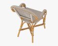 Restoration Hardware St Germain Rattan Cadeira de jantar Modelo 3d