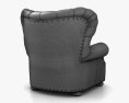 Restoration Hardware Churchill Leather armchair 3d model