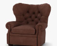 Restoration Hardware Churchill Leather armchair 3d model