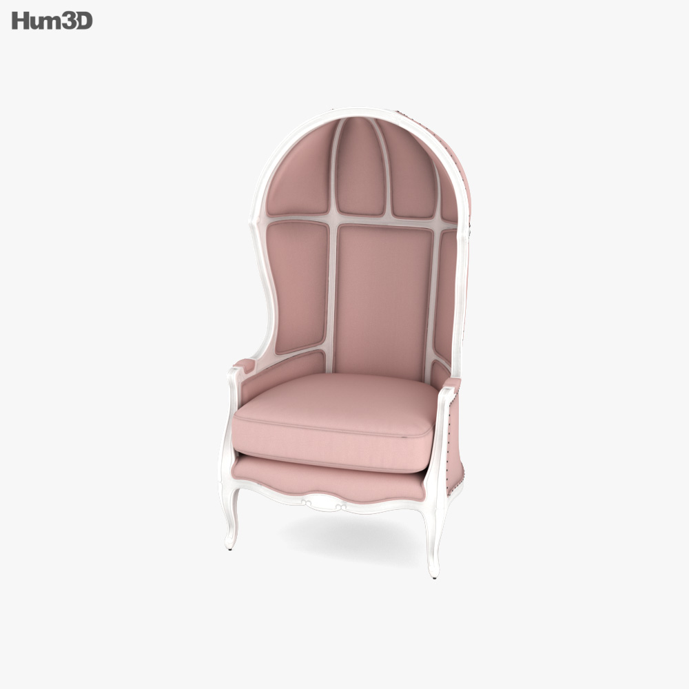 Restoration Hardware Mini Versailles Upholstered Armchair 3D model
