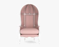 Restoration Hardware Mini Versailles Upholstered Кресло 3D модель