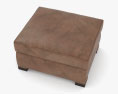 Restoration Hardware Library Leather Ottoman 3D-Modell
