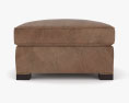 Restoration Hardware Library Leather Ottoman 3D-Modell