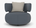 Roche Bobois Maurizio Manzoni Curl 肘掛け椅子 3Dモデル