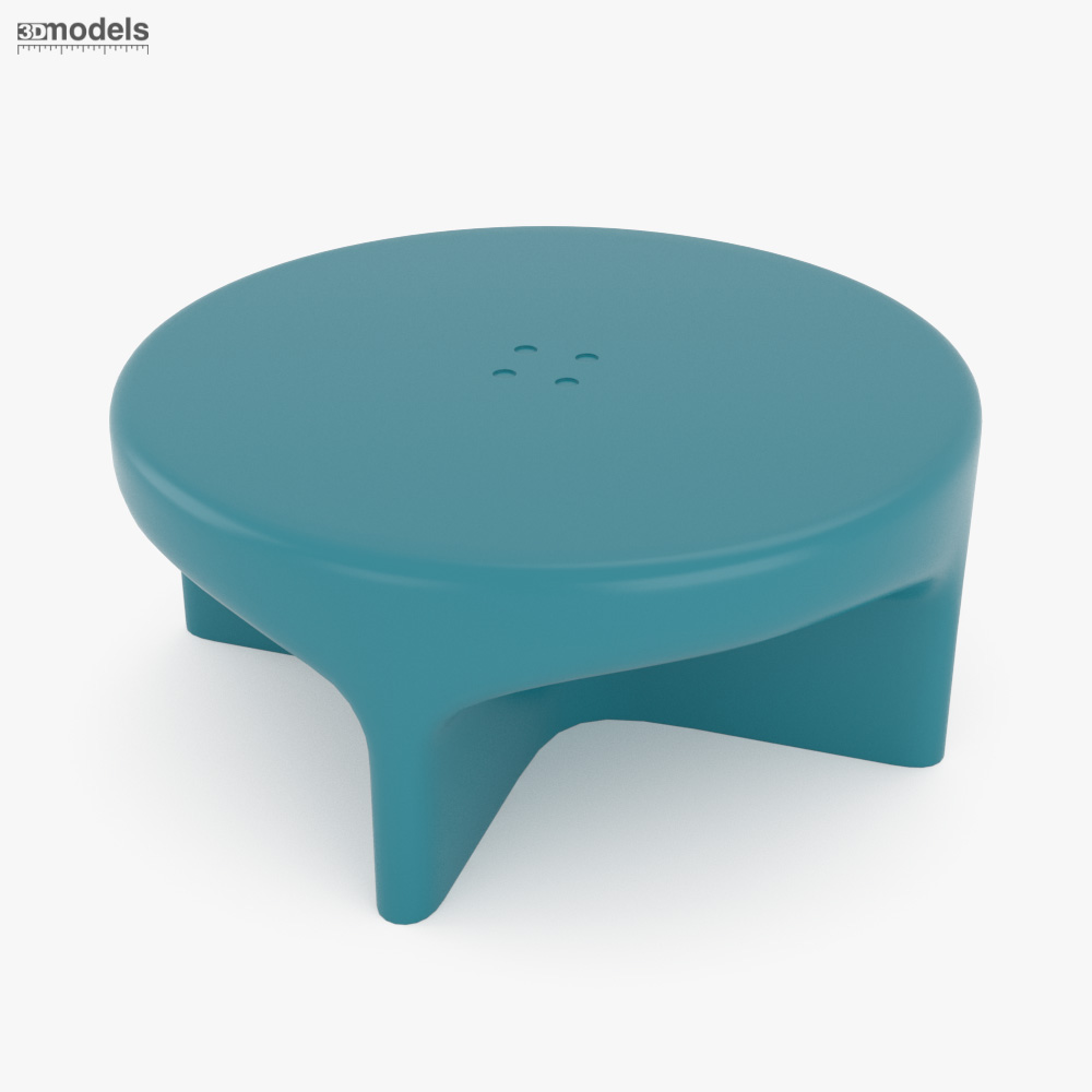 Roche Bobois Rocket Cocktail Table Outdoor-Matte Lacquer 3D模型
