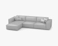 Rove Concepts Porter Sectional Sofa 3d model