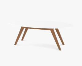 Rove Concepts Dolf Oval Coffee table 3D model