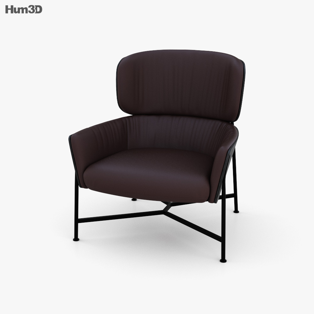 SP01 Caristo Low Back 扶手椅 3D模型