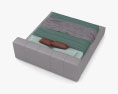 Saba Italia Pixel Bett 3D-Modell