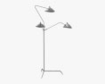 Serge Mouille Sanding Three Arms Lamp 3D модель