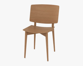 Skandiform Oak Chair 3D model