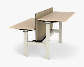 Steelcase Ology Bench Table Modèle 3D