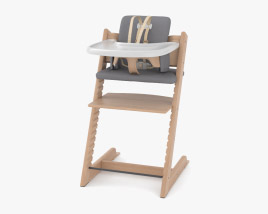 Stokke Tripp Trapp h Tray Cadeira alta com tabuleiro Modelo 3d