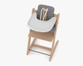 Stokke Tripp Trapp Высокий стул с подносом 3D модель