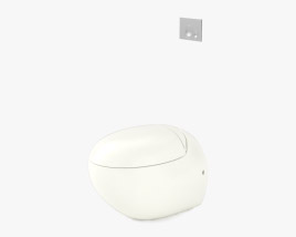 Swiss Madison Plaisir Wall Hung Bowl toilet Modello 3D