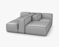 Tacchini Le Mura Sofa 3D-Modell