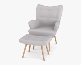 Temple and Webster Buckland Armchair 3D model