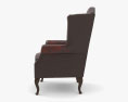 Thomas Lloyd Canterbury Leather Wingback Chair 3d model
