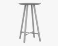 Tom Raffield Crib Oak Table d'appoint Modèle 3d