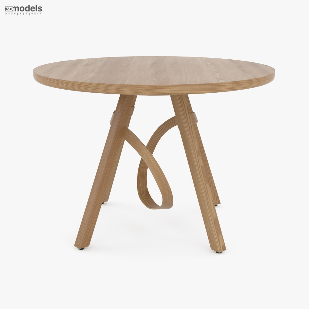 Tom Raffield May Coffee Table Oak 3d model