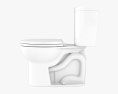 Toto Entrada Close Coupled Elongated Two Piece toilet Modello 3D