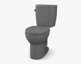 Toto Entrada Close Coupled Elongated Two Piece toilet 3D 모델 