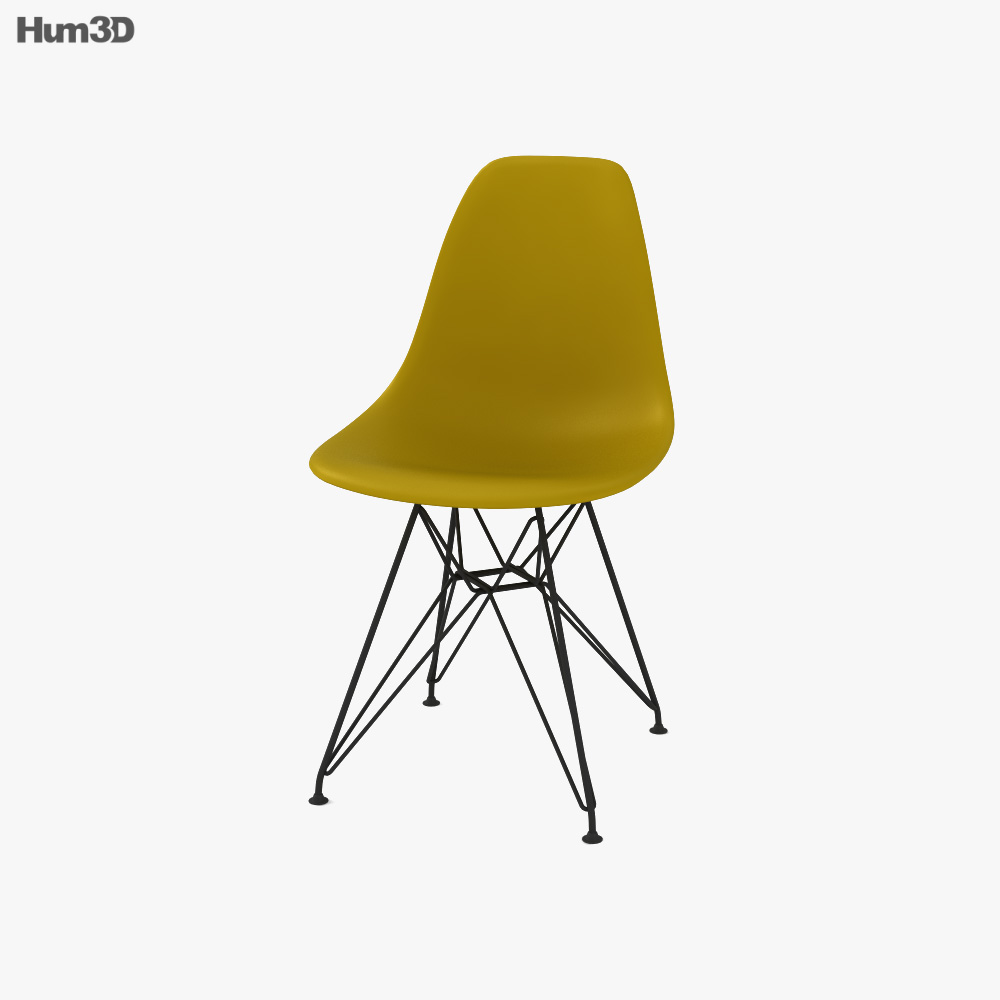Vitra Eames DSR Side chair 3D model