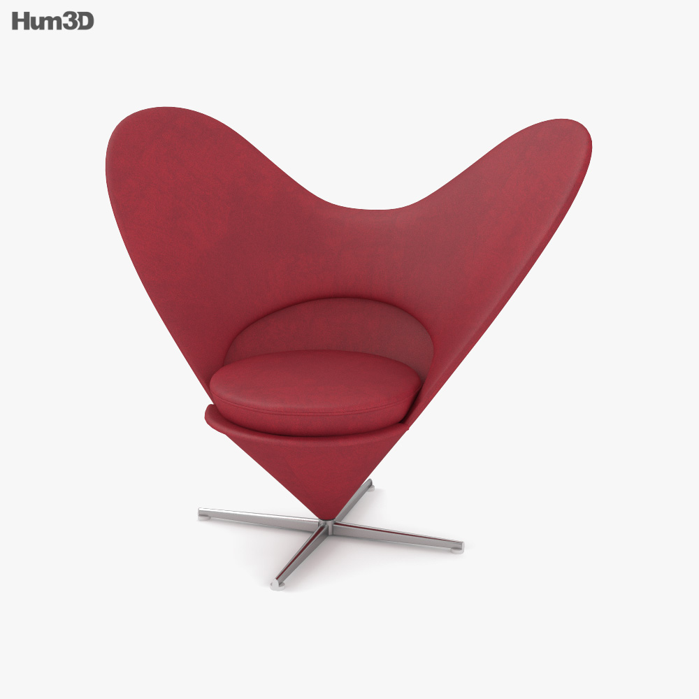 Vitra Verner Panton Heart Cone Chair 3D model
