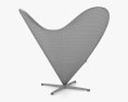 Vitra Verner Panton Heart Cone Стул 3D модель