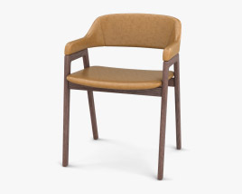 West Elm Abilene Leather chair 3D model