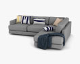 West Elm Haven Sectional sofa 3D 모델 