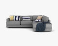 West Elm Haven Sectional sofa 3D 모델 