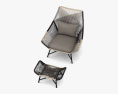 West Elm Huron Outdoor Lounge chair and Пуф 3D модель