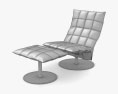 Woodnotes K Chair And Ottoman 3d model