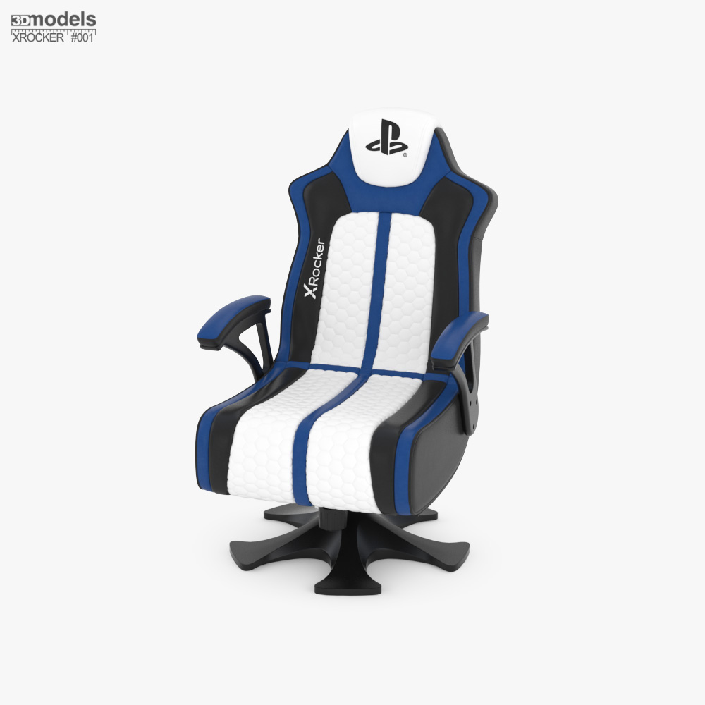 XRocker Official PlayStation Legend 2.1 Audio Gaming Chair 3D model