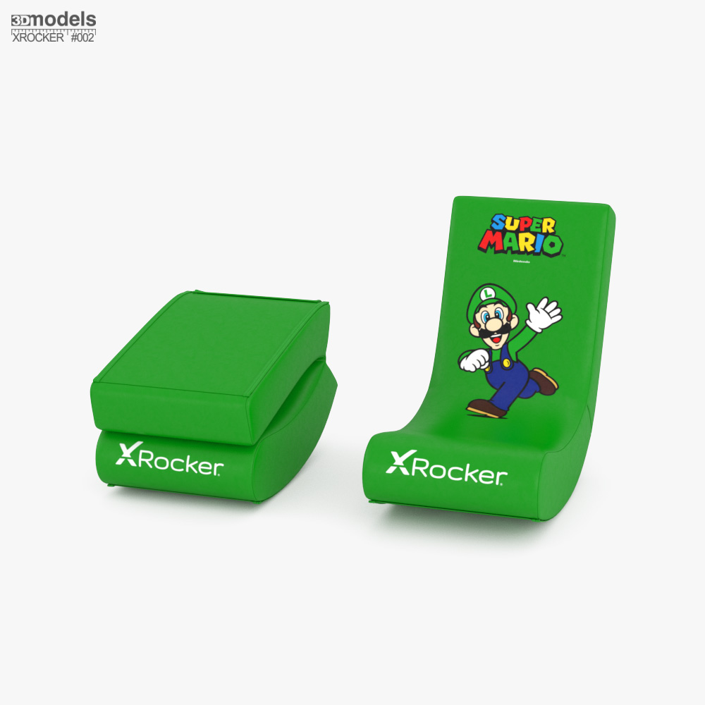 XRocker Nintendo Video Rocker Super Mario Joy Collection Luigi Modèle 3D