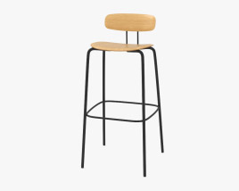 Zeitraum Okito Ply Bar stool 3D model
