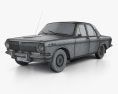 GAZ 24 Volga 1967 3Dモデル wire render