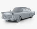 GAZ 13 Chaika 1959 3D-Modell clay render