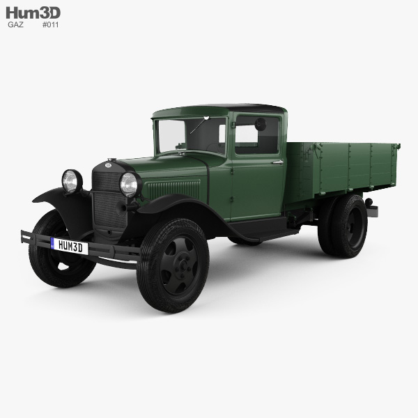 GAZ-AA Flatbed Truck 1932 3D model