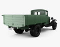 GAZ-AA Flatbed Truck 1932 3d model back view