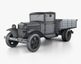 GAZ-AA Flatbed Truck 1932 3d model wire render