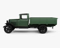GAZ-AA Flatbed Truck 1932 3d model side view