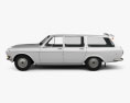 GAZ 24 Volga combi 2024 3D-Modell Seitenansicht