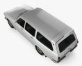 GAZ 24 Volga combi 2024 3D模型 顶视图