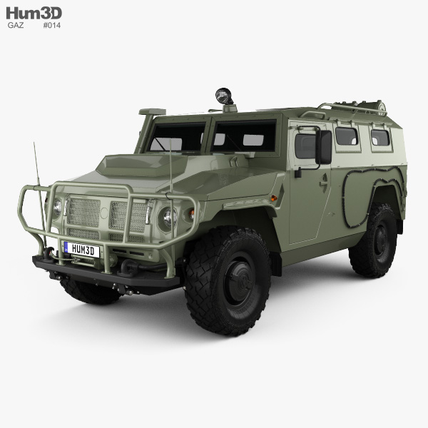 GAZ Tiger-M 2014 3D 모델 
