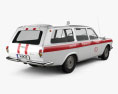 GAZ 24 Volga Ambulance 2022 3d model back view