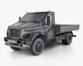 GAZ GAZon NEXT (C41R11) Camión de Plataforma 2017 Modelo 3D wire render